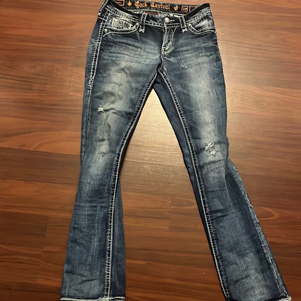 Womens Rock Revival Slim Fit Boot Cut